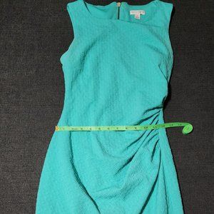 Fitted teal dress